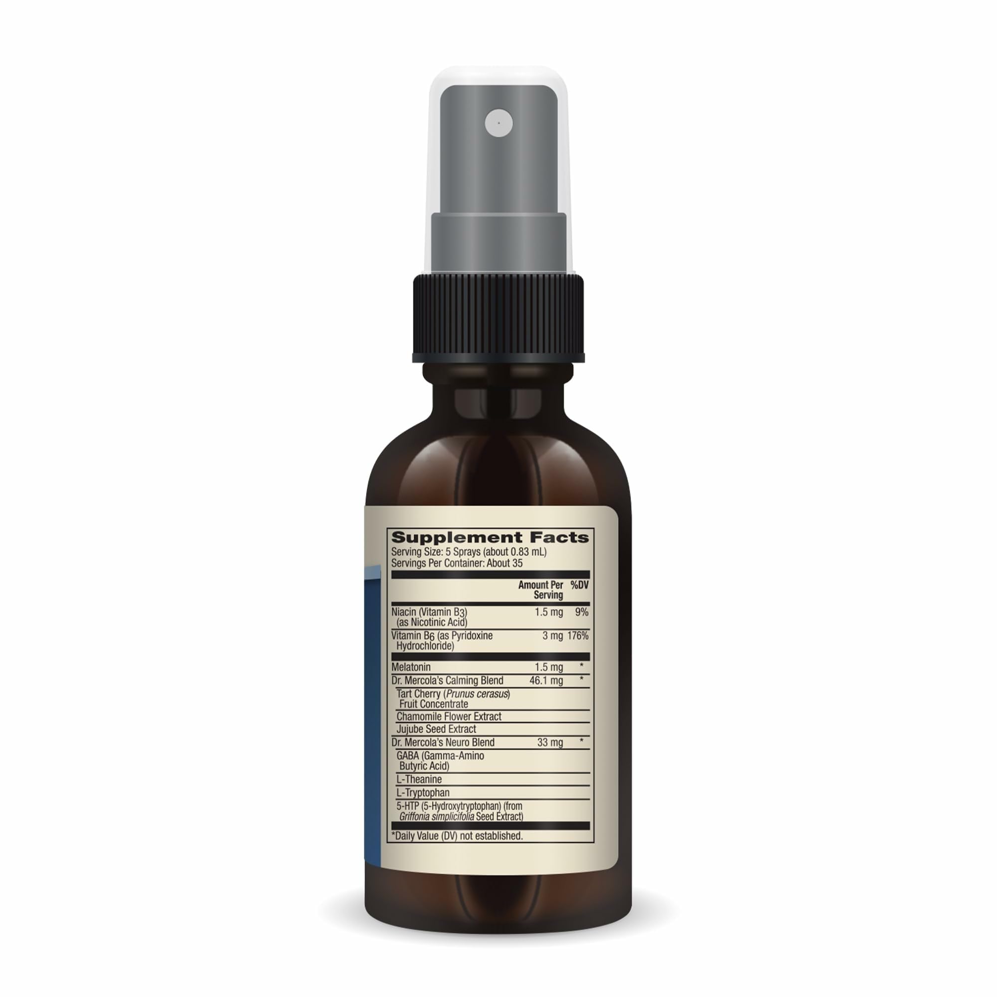 Dr. Mercola detalle del pulverizador que facilita dosis precisa y rápida absorción