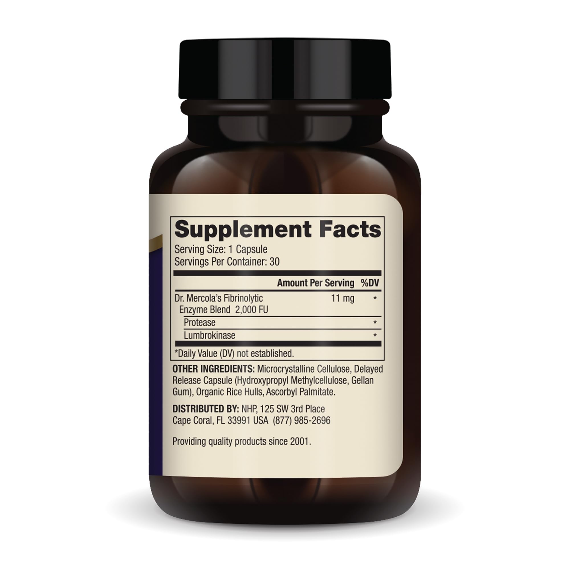 Dr. Mercola cápsula abierta mostrando la forma y protección entérica