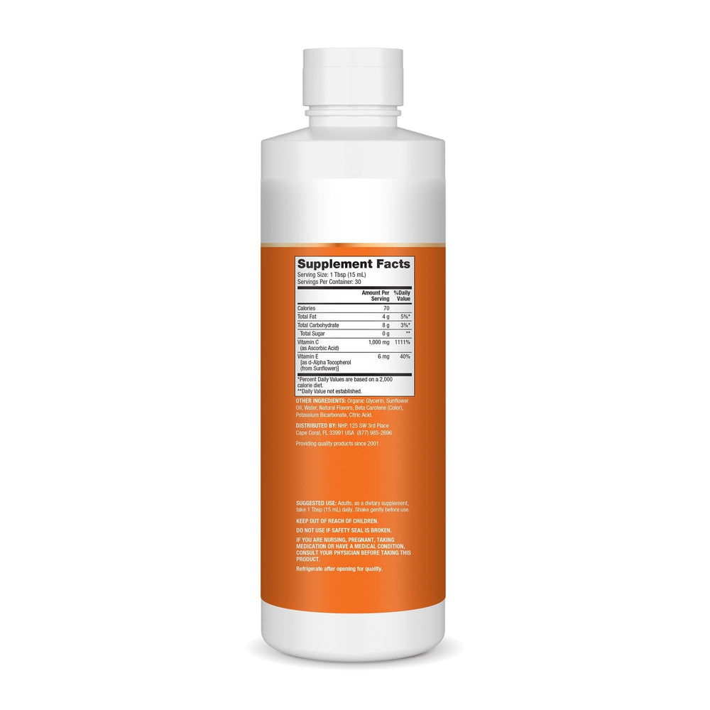 Dr. Mercola detalle del líquido cítrico mostrando textura y sabor agradable