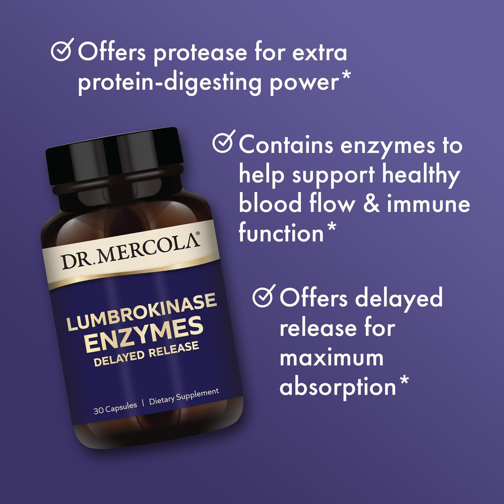 Dr. Mercola etiqueta con información nutricional y activos clave