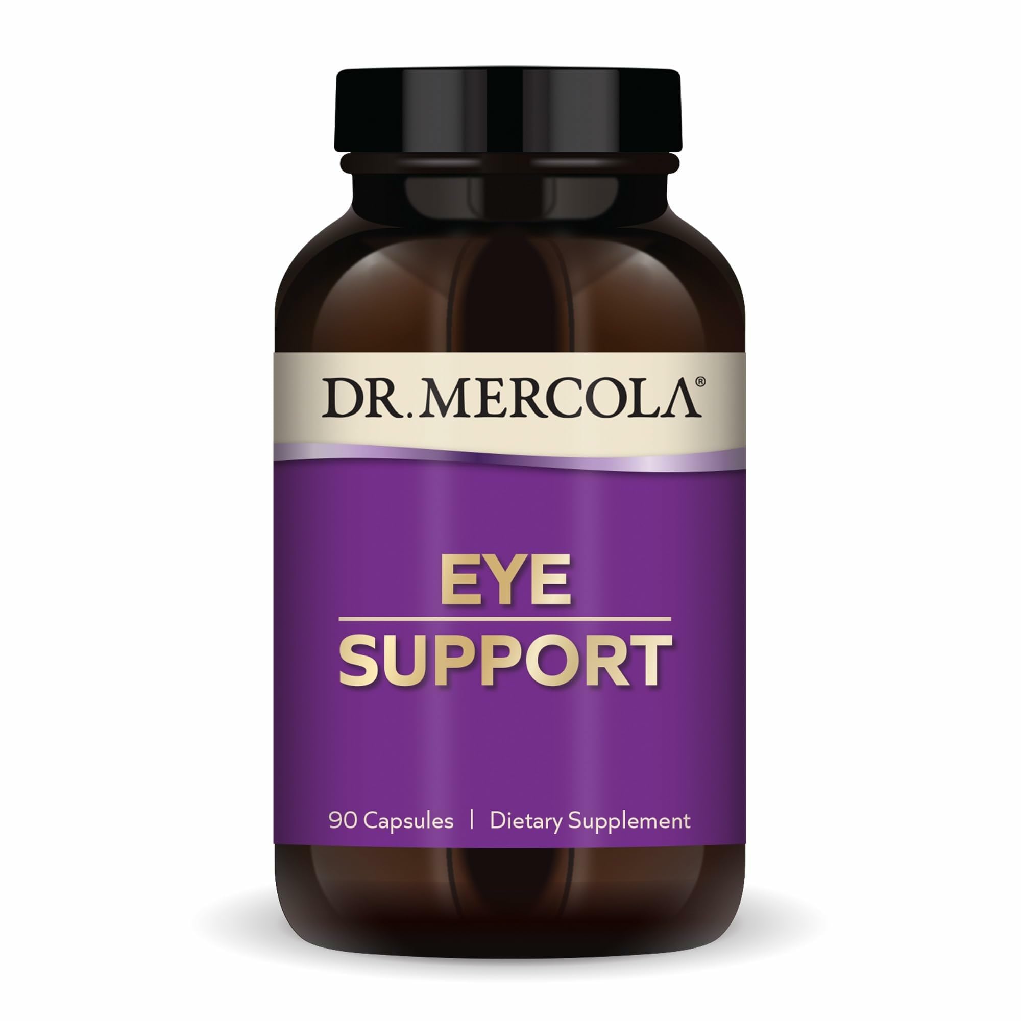 Dr. Mercola envase frontal mostrando la marca y beneficios visuales