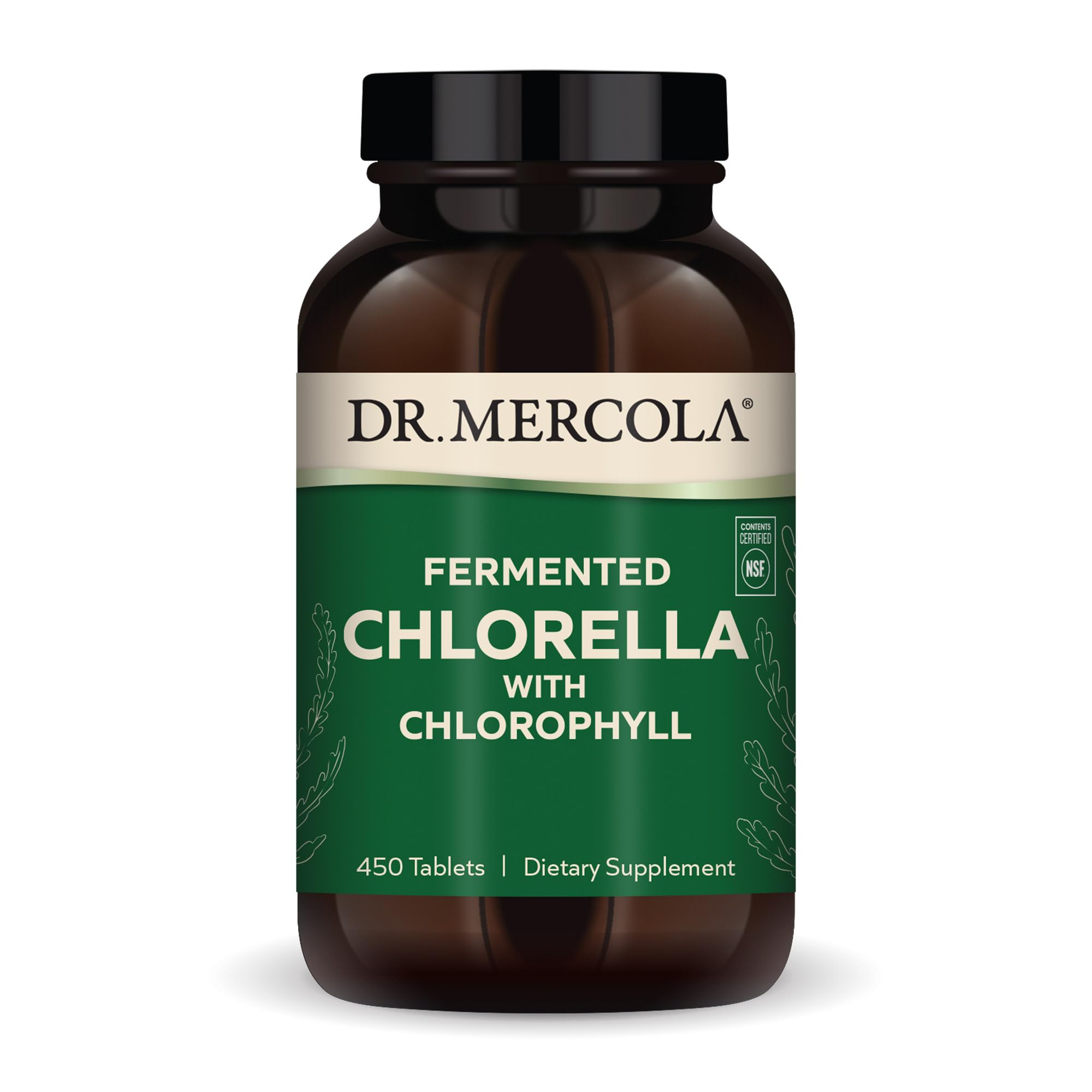 Dr. Mercola envase frontal mostrando etiqueta y beneficios visibles
