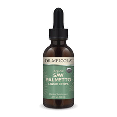 Dr. Mercola frasco frontal mostrando el envase orgánico y fácil dosificación