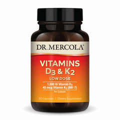 Dr. Mercola frasco frontal mostrando marca y beneficios para mantenimiento