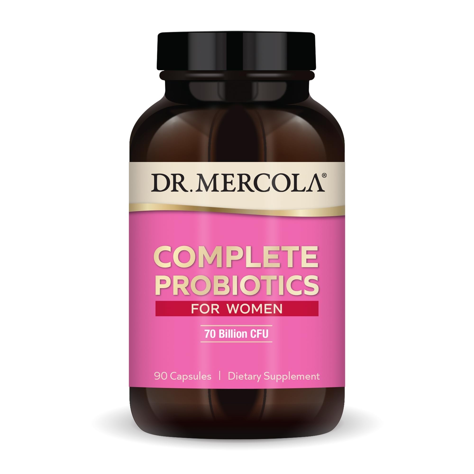 Dr. Mercola frente del envase mostrando etiqueta y beneficios visibles