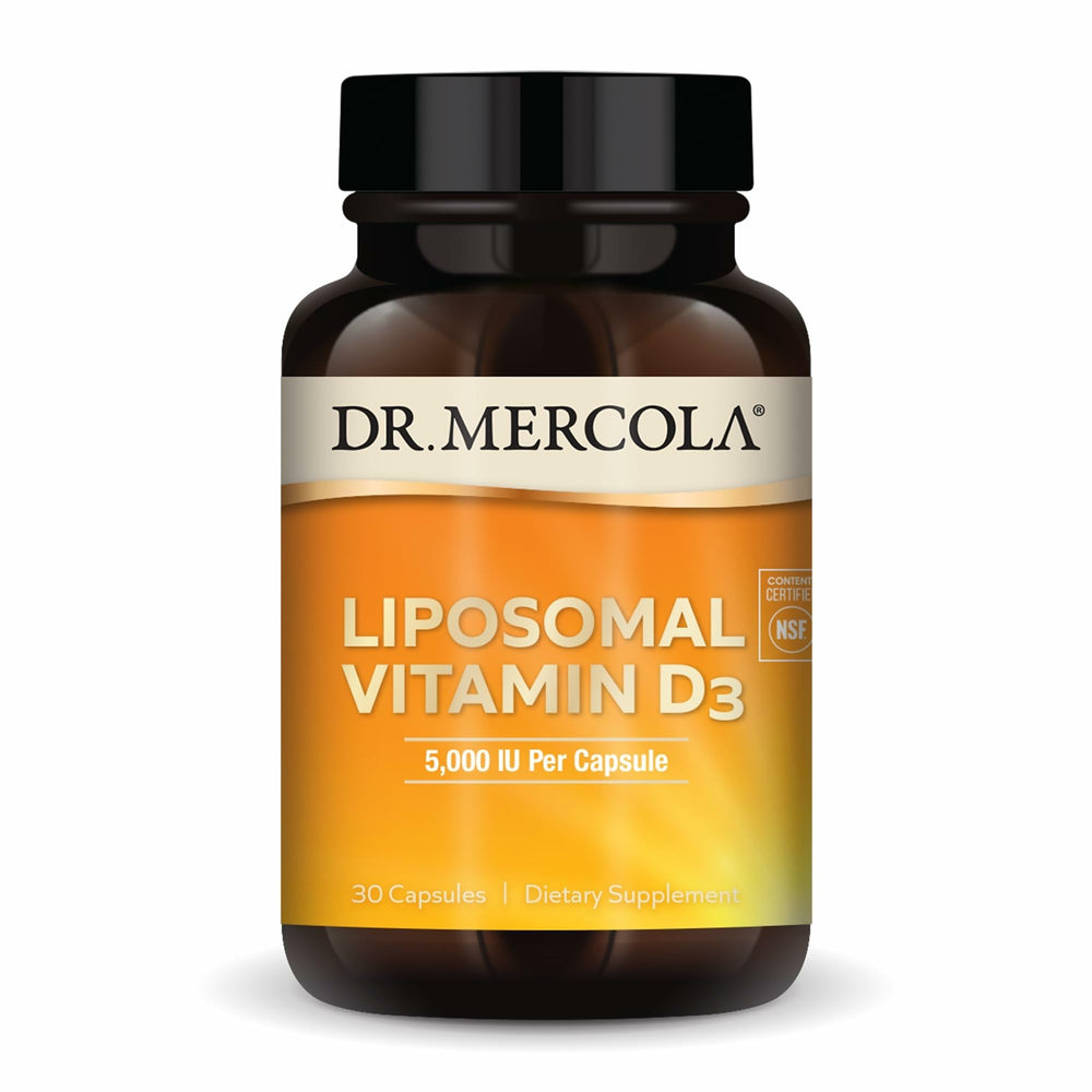 Dr. Mercola frente del envase mostrando diseño y beneficios