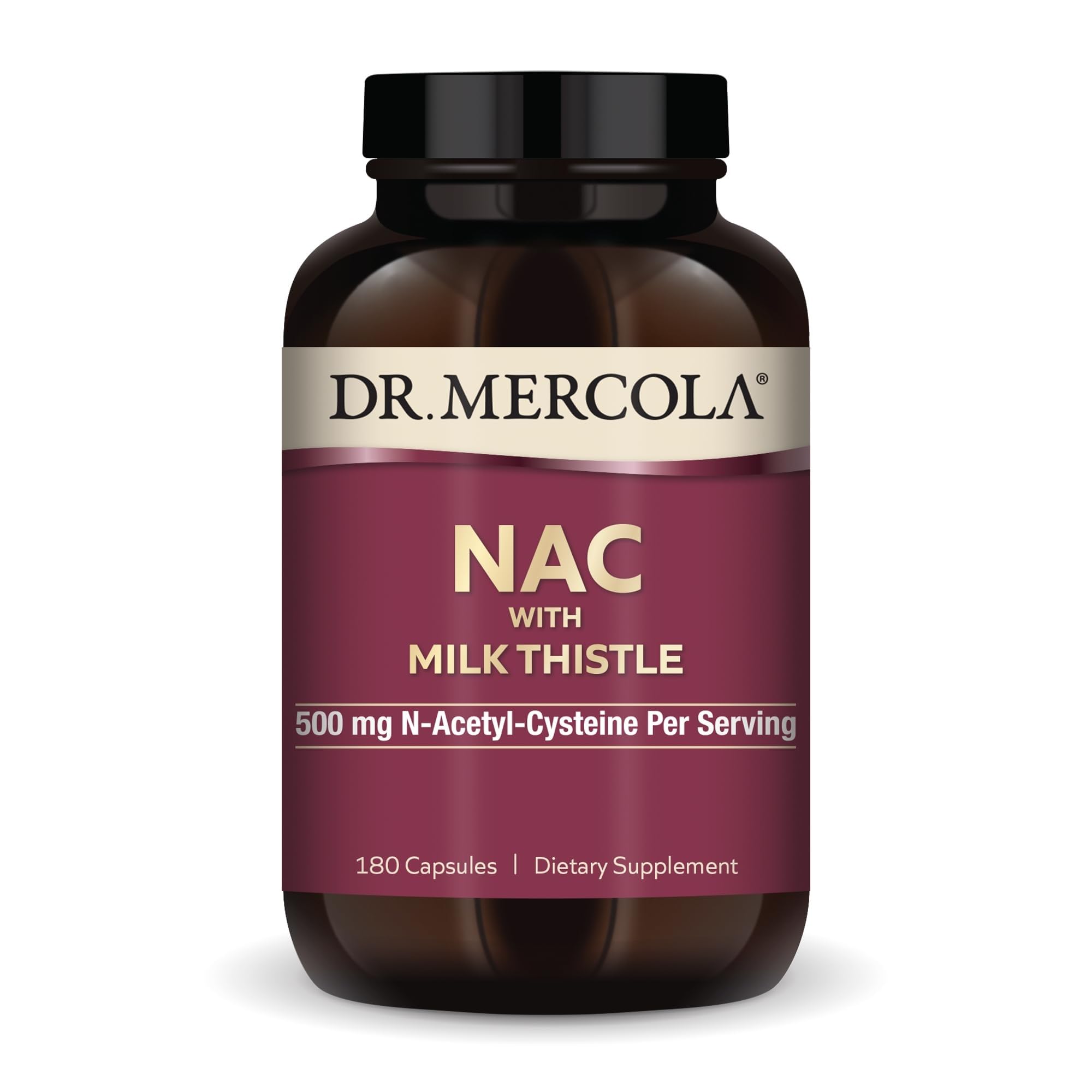 Dr. Mercola frente del envase mostrando diseño y cantidad de cápsulas, confianza en calidad