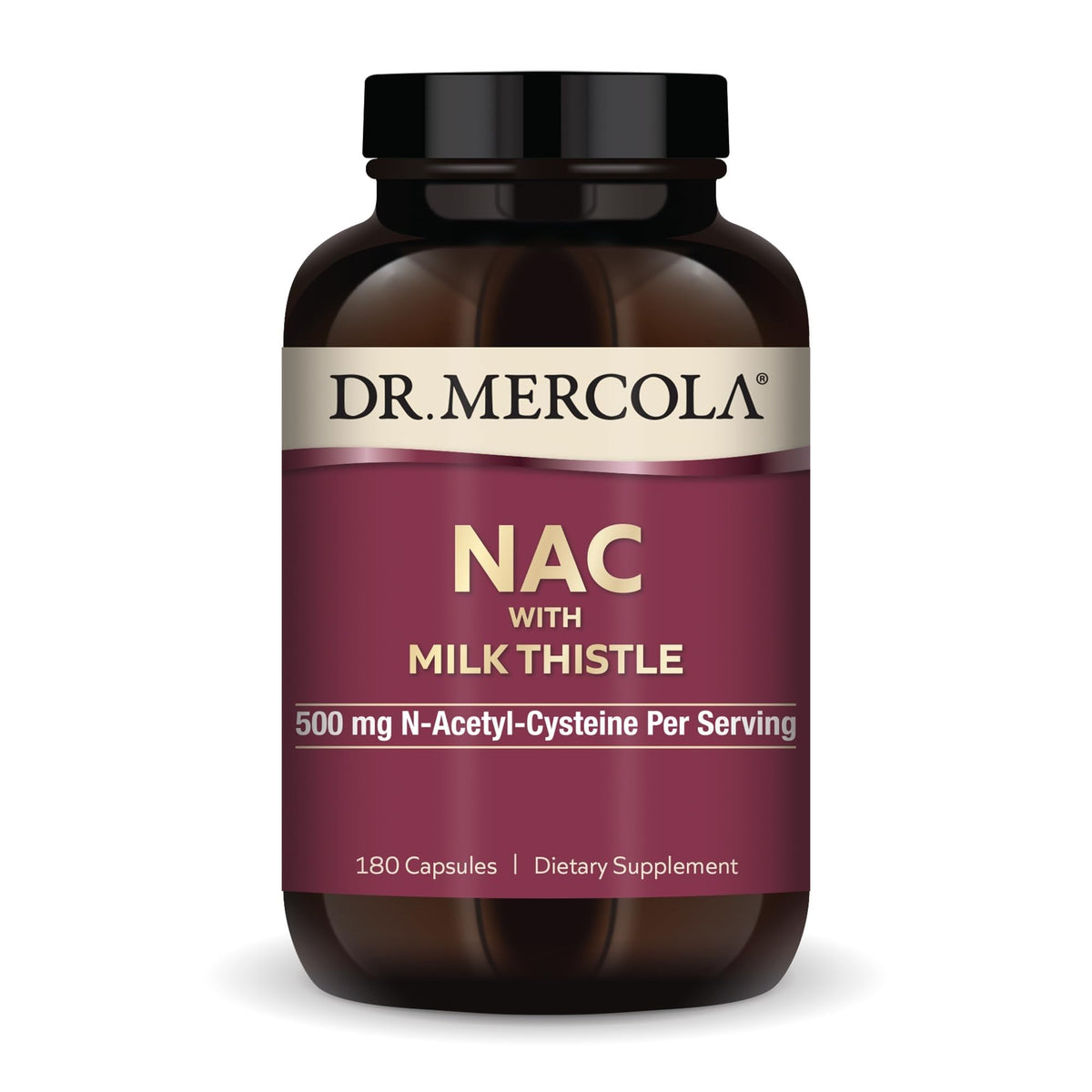 Dr. Mercola frente del envase mostrando diseño y cantidad de cápsulas, confianza en calidad