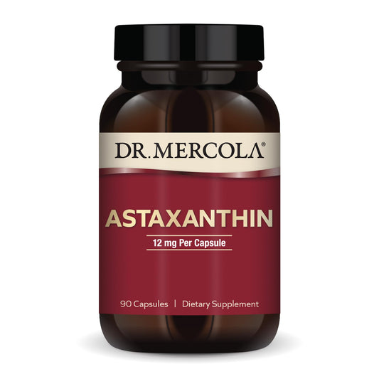 Dr. Mercola frontal del paquete mostrando cápsulas y beneficios