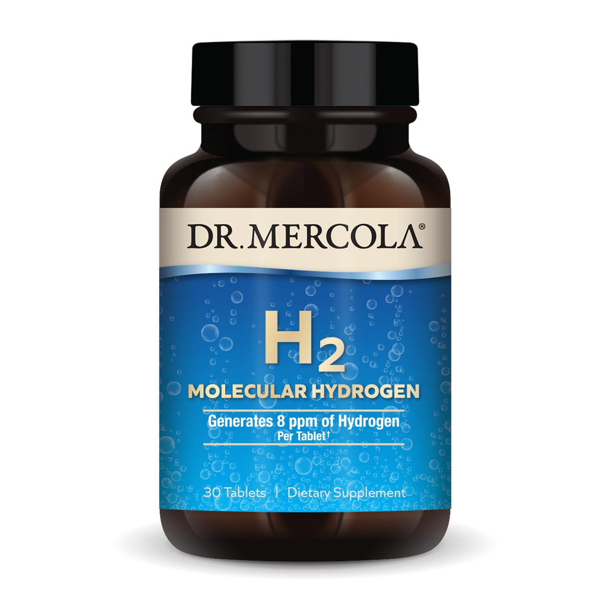 Dr. Mercola frente del empaque mostrando presentación y beneficios
