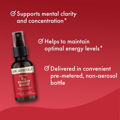 Close‑up del líquido del spray Dr. Mercola mostrando textura y acabado limpio