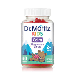 DR. MORITZ frasco frontal mostrando 60 gomitas y beneficios sin azúcar