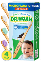 DR.NOAH pack de 4 cepillos frontales, alternativa sin microplásticos