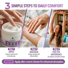 Dr. Robaina crema lavanda con árnica y aloe al lado que sugiere suavidad