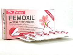 DR. SCHAVIT frente del empaque que muestra pack de 12 supositorios, claridad y confianza