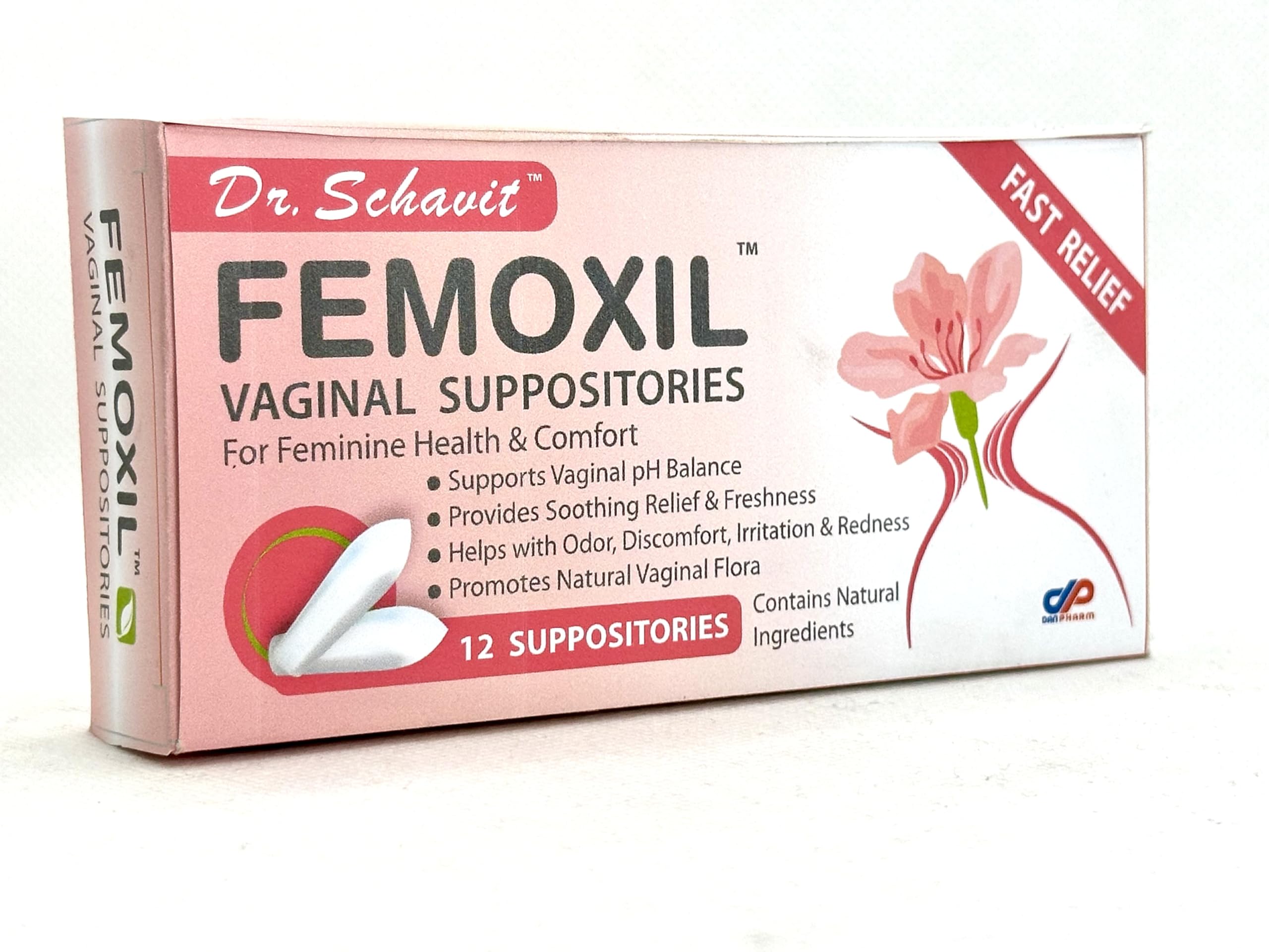 DR. SCHAVIT detalle de supositorio vegetal resaltando la textura suave para inserción cómoda