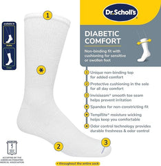 Dr. Scholl's comparación de tamaño con mano para ver longitud y grosor