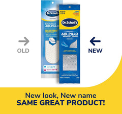 Dr. Scholl's comparación de grosor ilustrando absorción de impactos