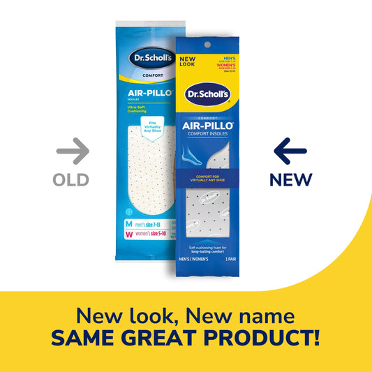 Dr. Scholl's primer plano de las capas de espuma que aporta amortiguación