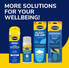 Dr. Scholl's persona caminando con plantillas demostrando confort diario
