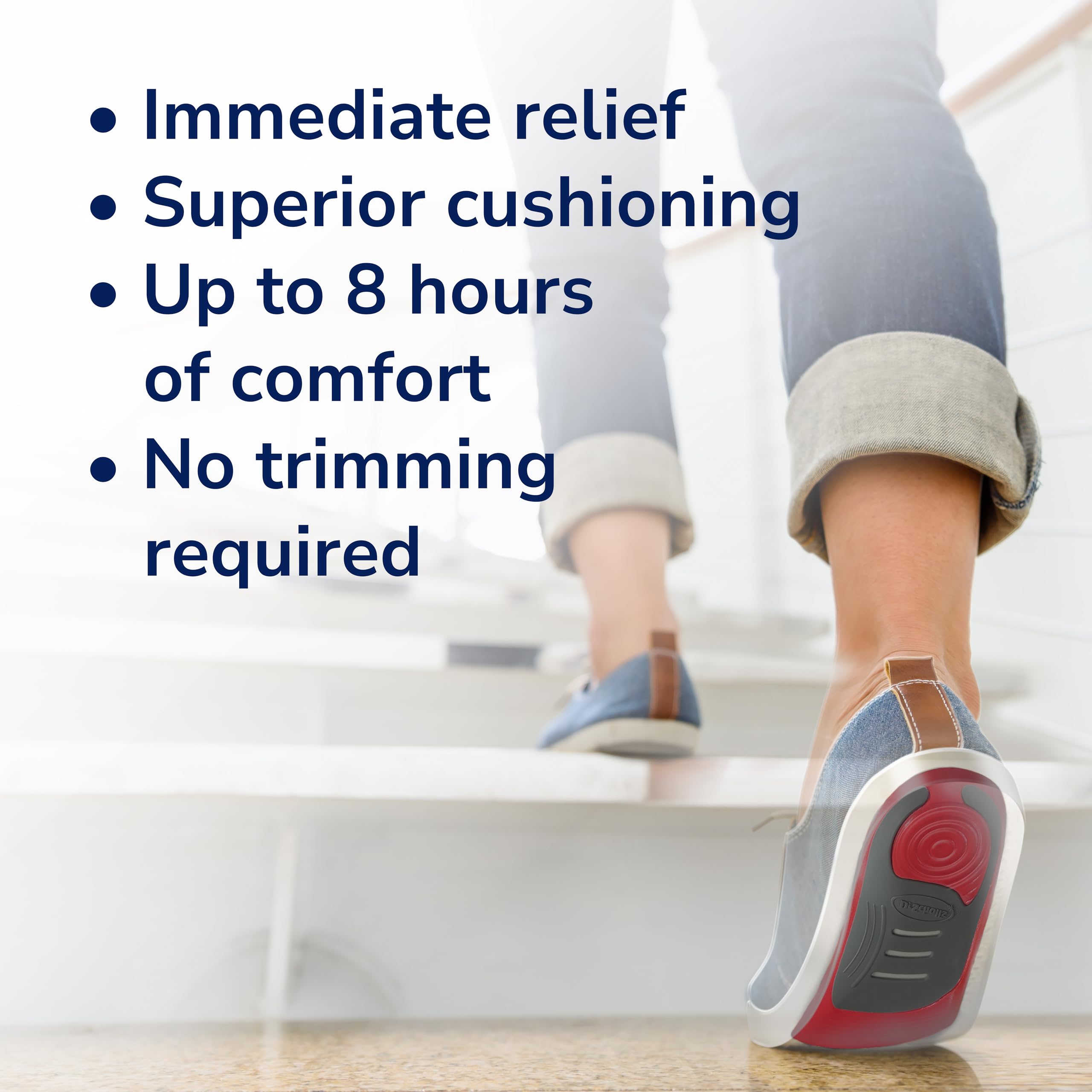 Dr. Scholl's etiqueta y especificaciones que facilitan la elección