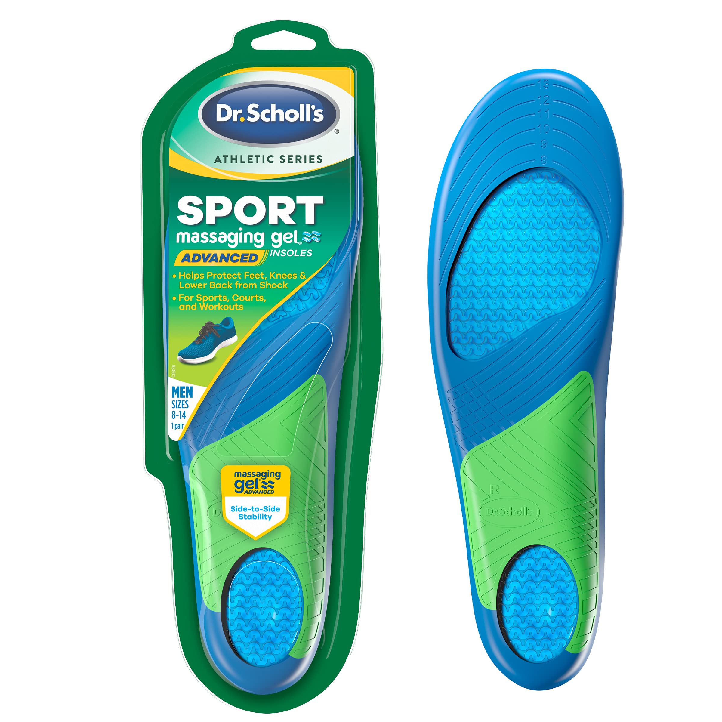 Dr. Scholl's detalle de las olas de gel que absorben impactos