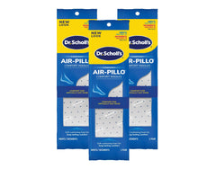 Dr. Scholl's empaque frontal mostrando tres pares y beneficios visibles