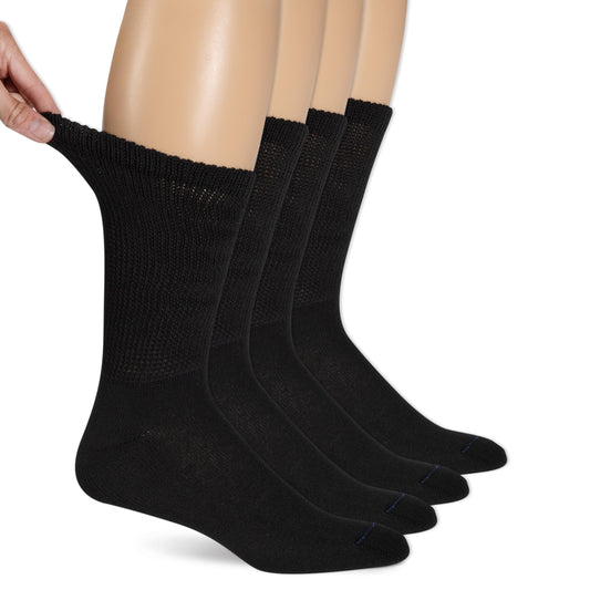 Dr. Scholl's empaque frontal mostrando paquete de 4 pares y beneficio cómodo