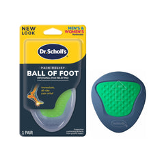 Dr. Scholl's empaque frontal mostrando el par y beneficio de alivio inmediato