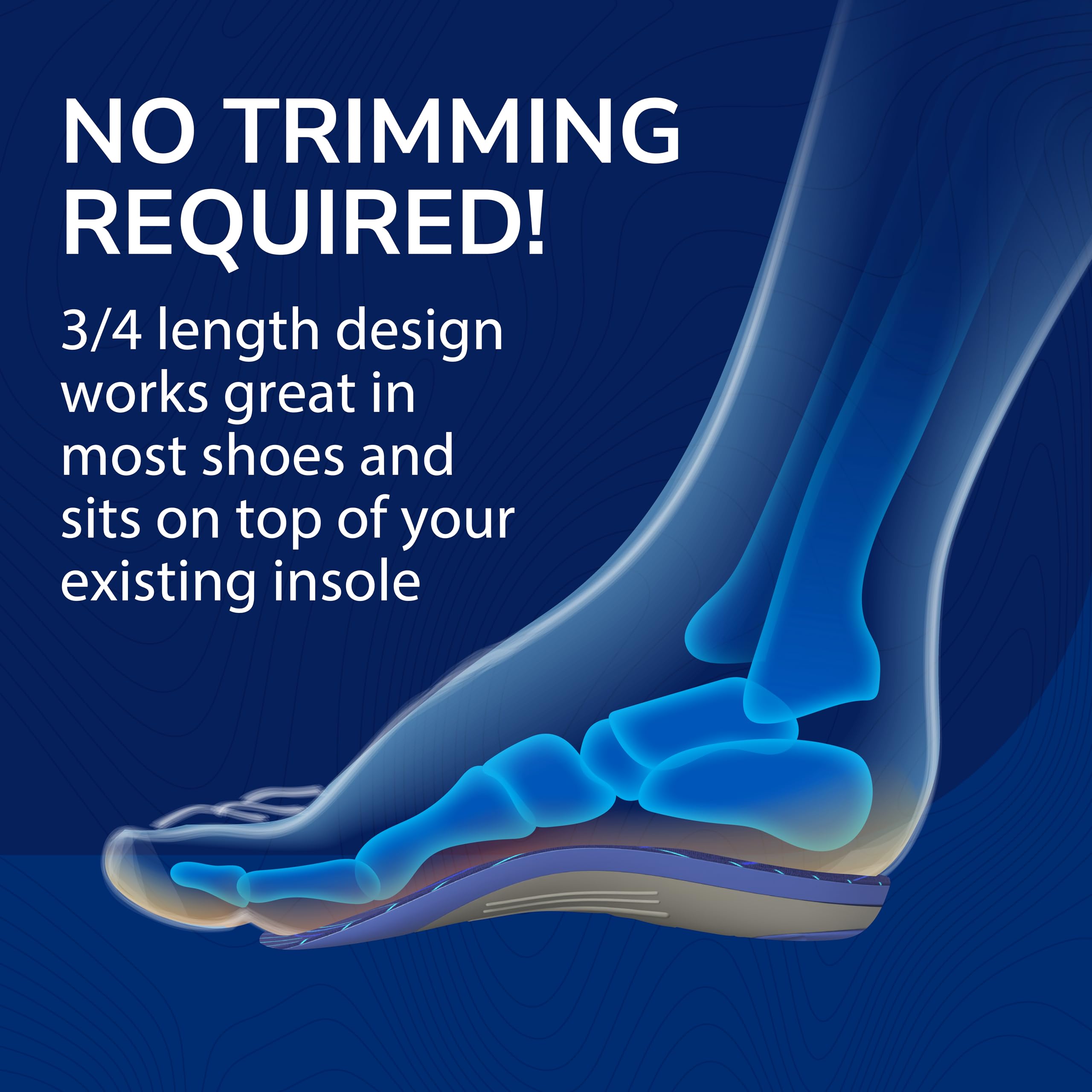 Dr. Scholl’s etiqueta que indica elegibilidad FSA/HSA y especificaciones