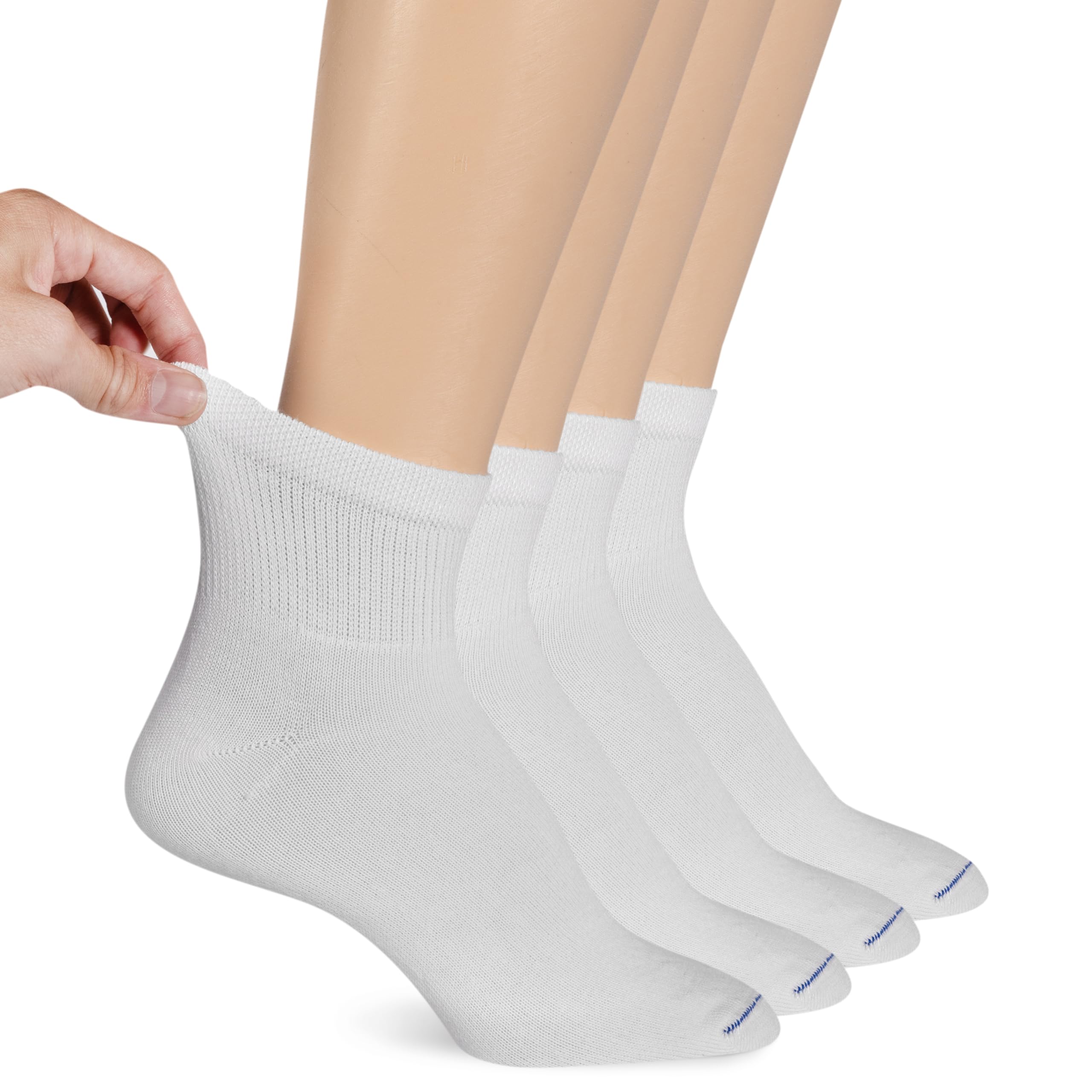 Dr. Scholl's frente del empaque mostrando 4 pares y beneficio confort