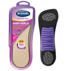 Dr. Scholl's frente del empaque nuevo, confort visible y detalles de soporte