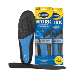 Dr. Scholl's empaque frontal mostrando plantillas y beneficios