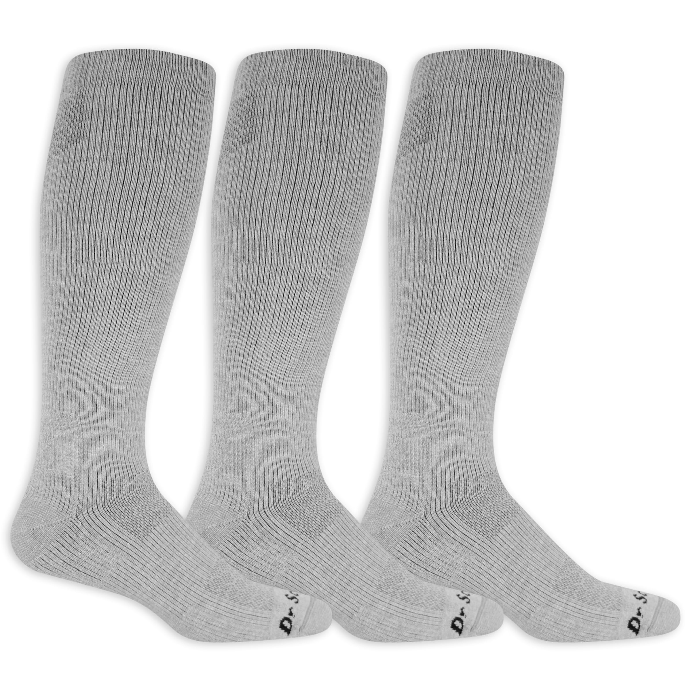 Dr. Scholl's paquete frontal gris, muestra 3 pares y valor práctico