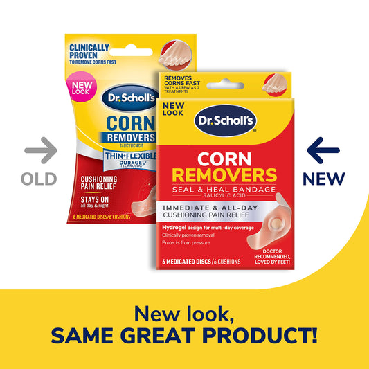 Dr. Scholl's detalle del parche con hidrogel que amortigua y protege