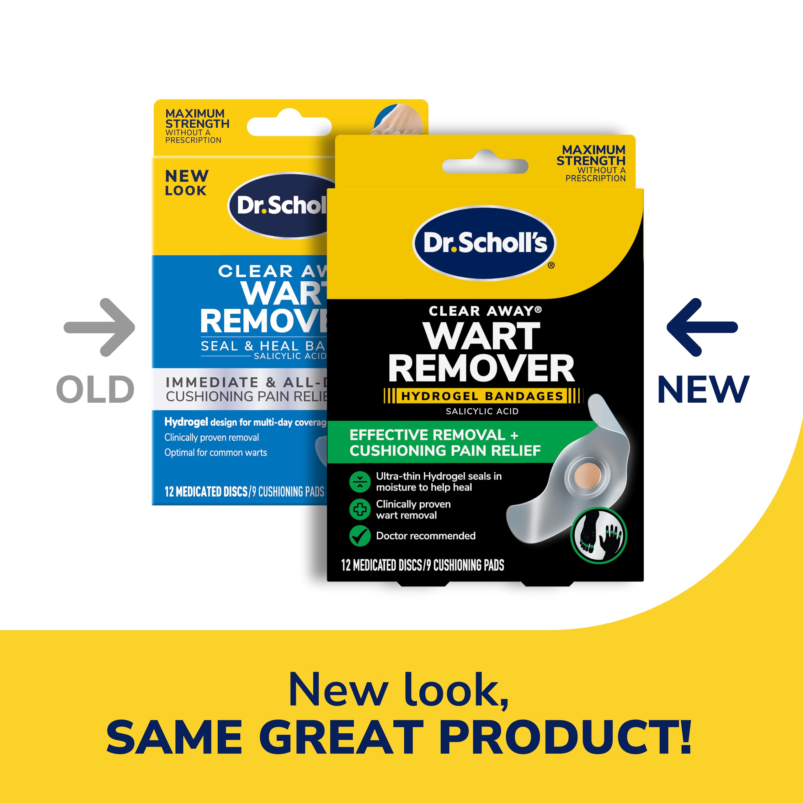 Dr. Scholl's primer plano del hidrogel mostrando textura y confort acolchado