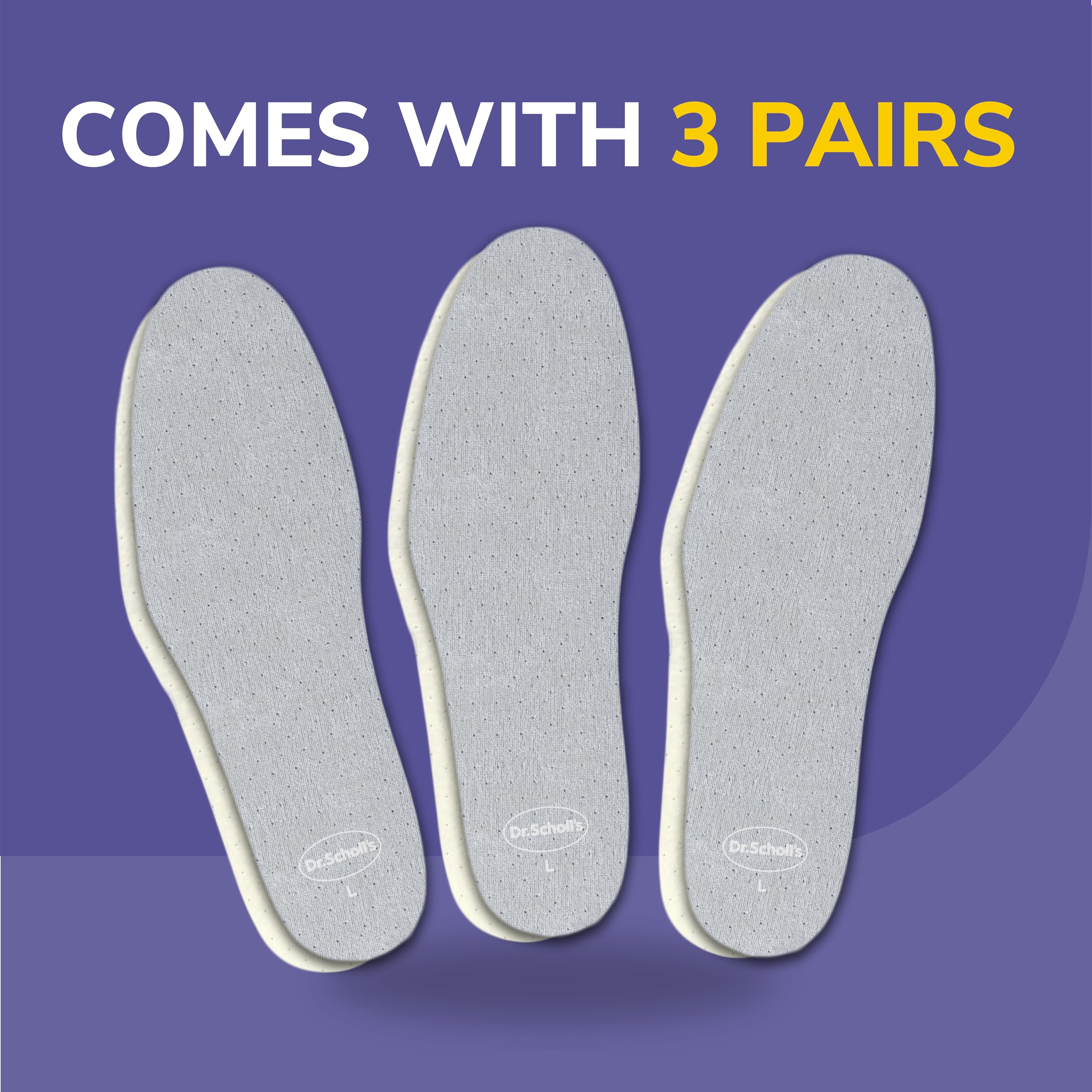 Dr. Scholl's plantilla con guía para recortar y ajuste personalizado