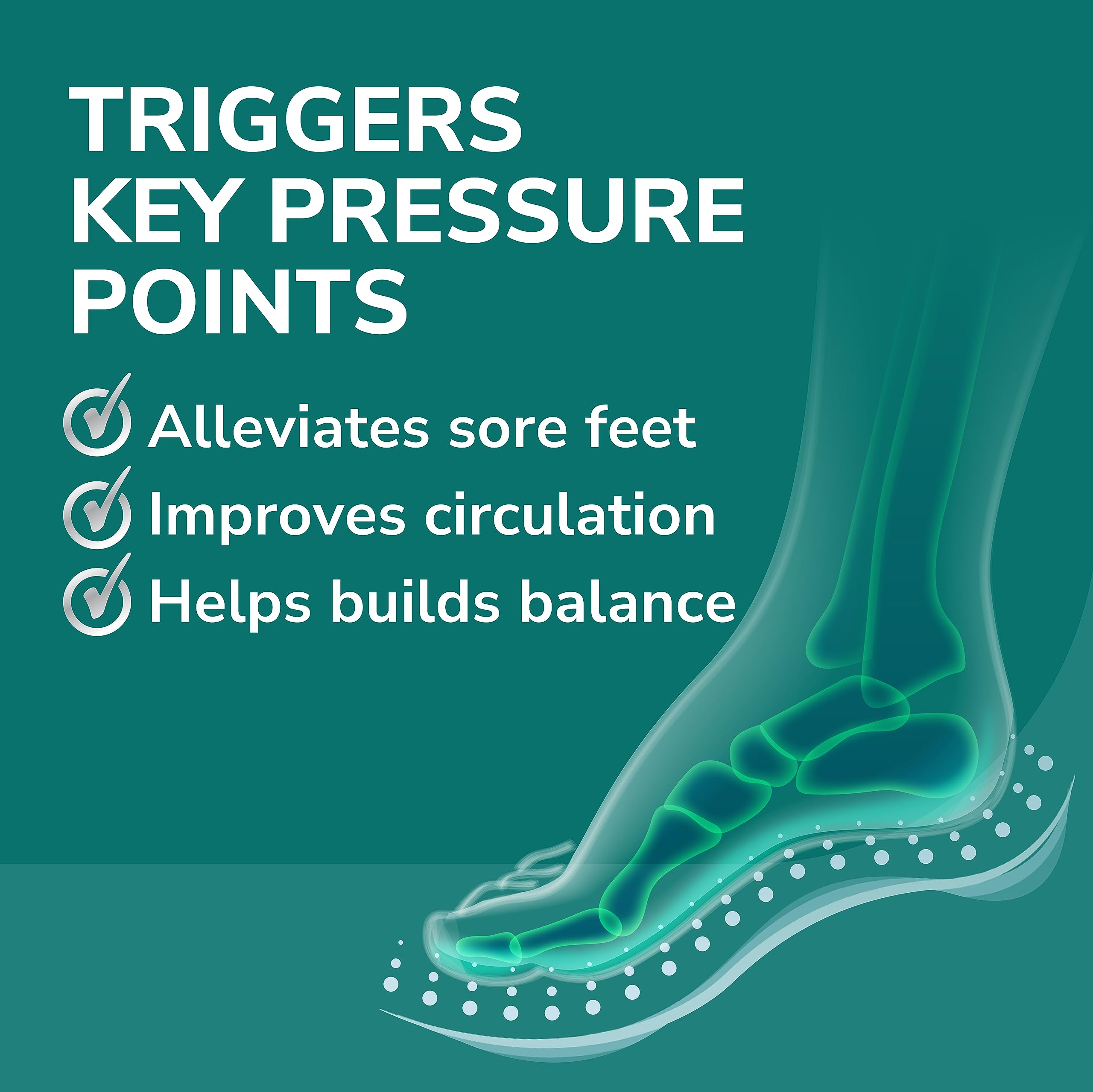 Dr. Scholl's detalle de burbujas estimulantes para masaje y circulación