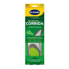 Dr. Scholl's vista frontal del par de plantillas con acolchado y soporte visible, mejora comodidad