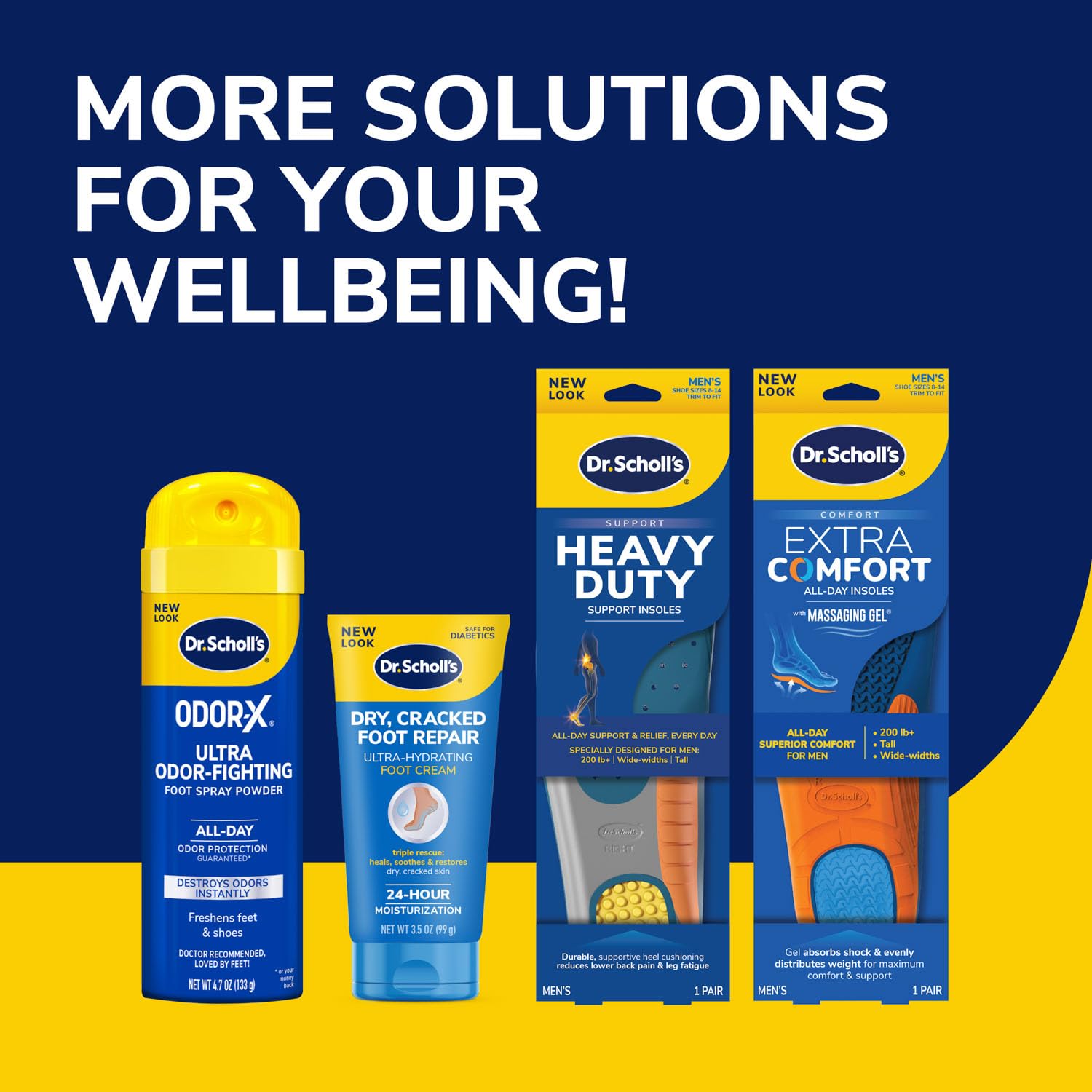 Dr. Scholl’s textura superior del material respirable para confort prolongado