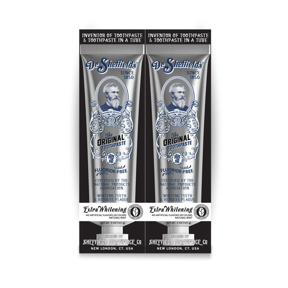 Dr. Sheffield's vista frontal del pack 2 con tubos, muestra confianza