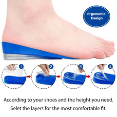 Dr. Shoesert plantilla colocada dentro de una zapatilla, soporte discreto