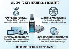 Dr. Spritz textura del líquido, fórmula vegetal sin residuos