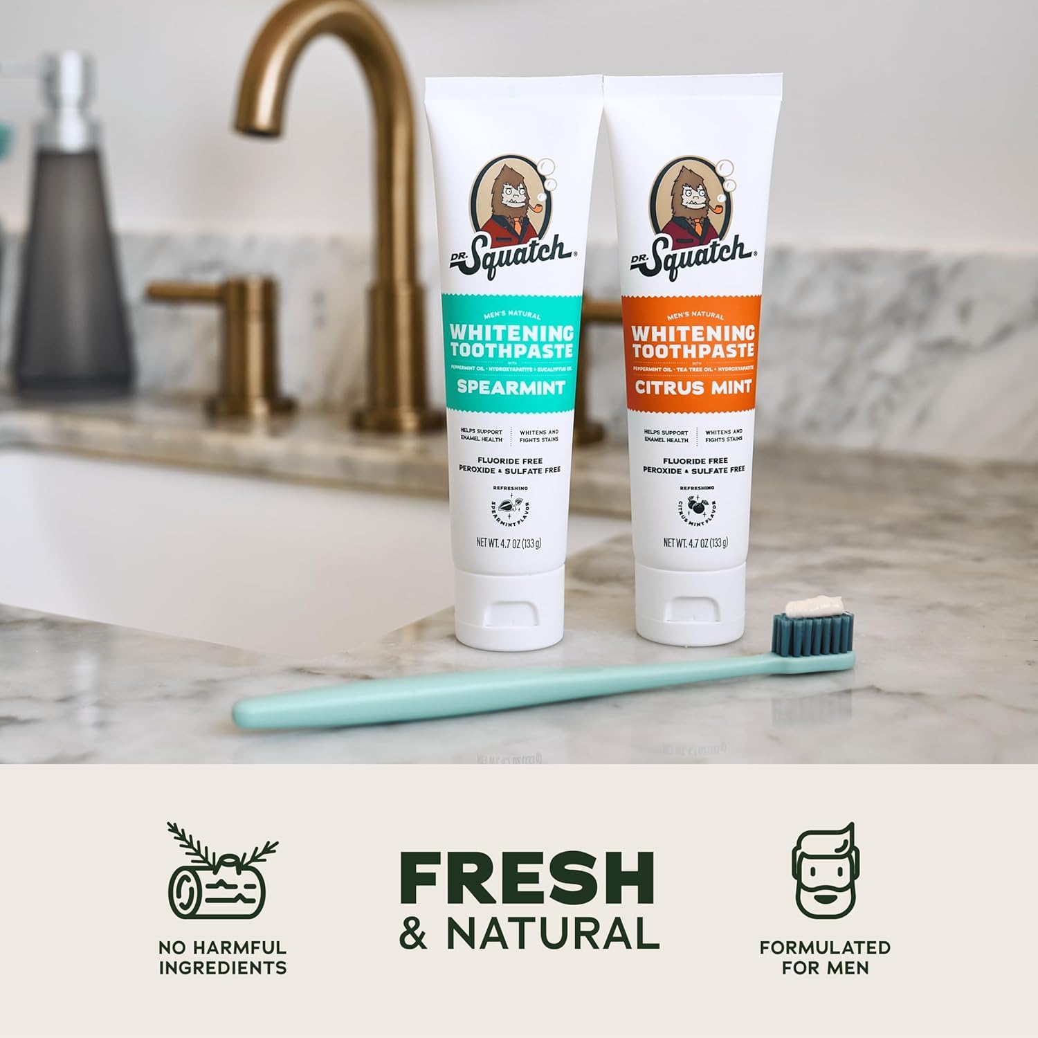Dr. Squatch tubo Spearmint detallado para limpieza nocturna calmante