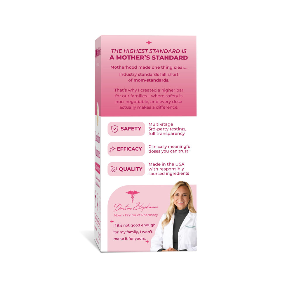 Dr. Stephanie's etiqueta nutricional en primer plano para transparencia