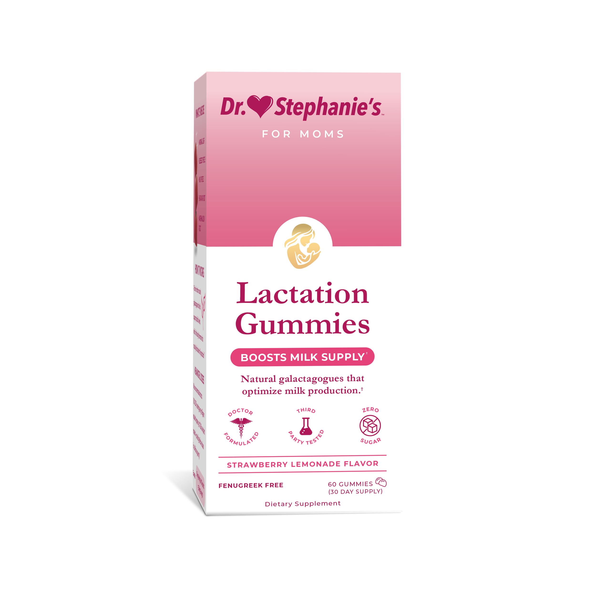 Dr. Stephanie's frente del empaque mostrando marca y beneficios claros