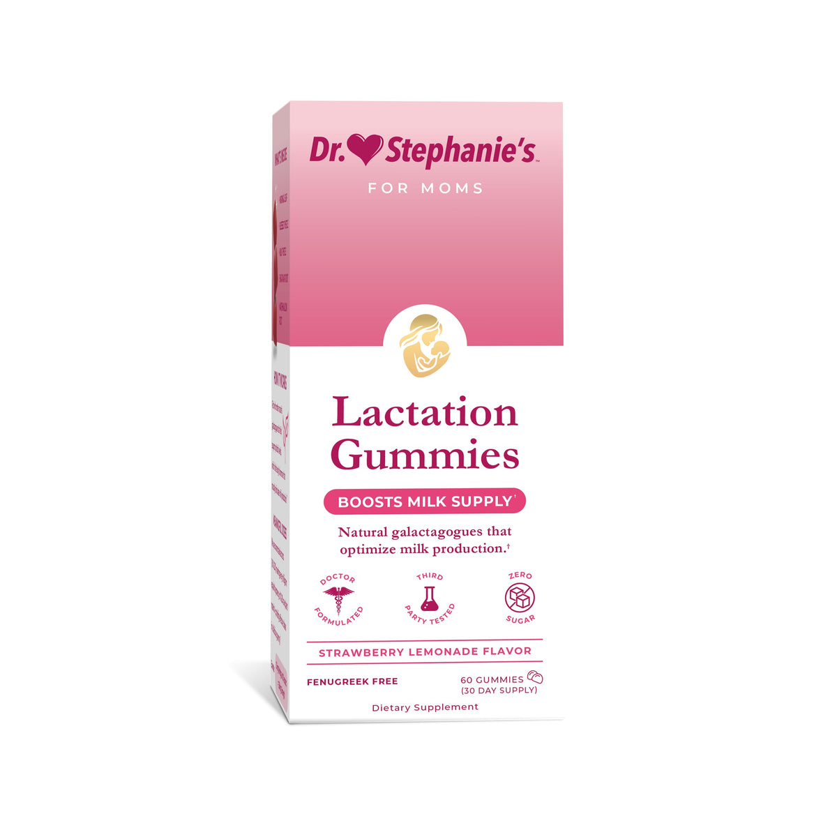 Dr. Stephanie's frente del empaque mostrando marca y beneficios claros