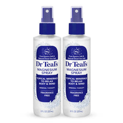 Dr Teal's envase frontal mostrando el producto y facilidad de uso