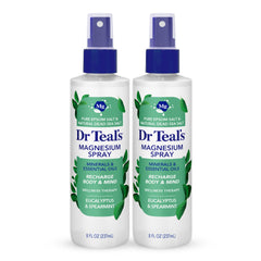 Dr Teal's vista frontal del pack de 2 con envases visibles beneficio conveniencia