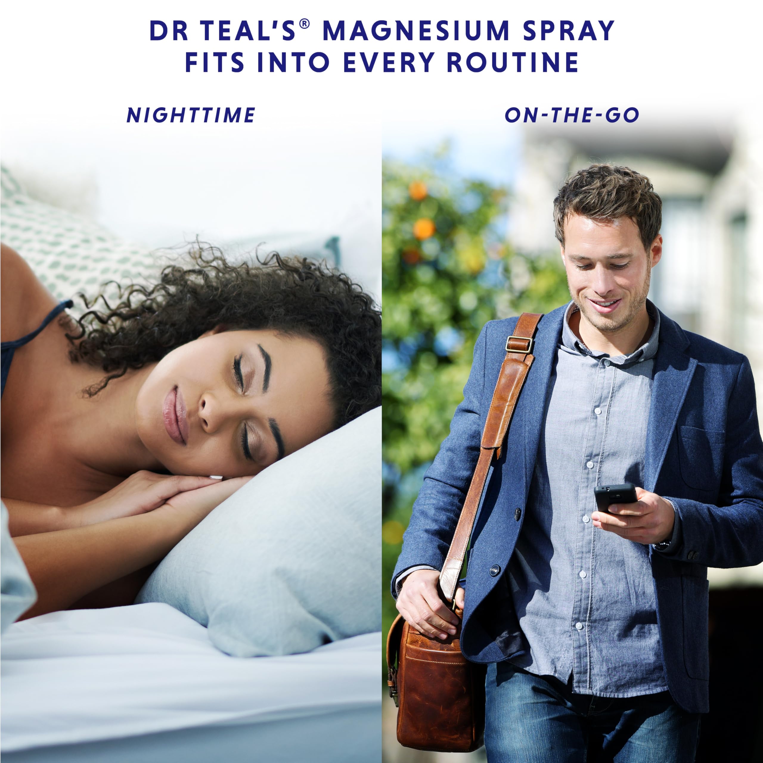 Dr Teal's comparación de tamaño ideal para llevar y viajar
